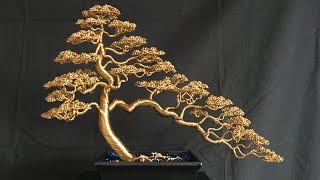 Informal UprightCascade Bonsai Wire Tree Timelapse [upl. by Bensky]