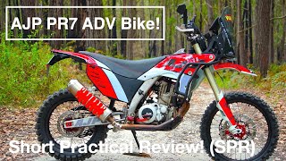 AJP PR7 ADV Bike  Short Practical Review SPR [upl. by Anele]