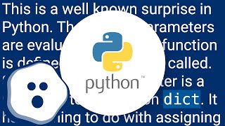 Python Dictionary as instance variable [upl. by Gerstein]