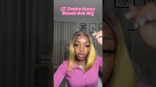 You deserve luxuryQT Ombre Honey Blonde Bob Wig Your Best Choiceqthair wigs wiginstall [upl. by Junieta]