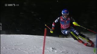 Mikaela Shiffrin Flachau Slalom 2024 ORF [upl. by Zitah837]