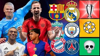 PREDICTING UEFA CHAMPIONS LEAGUE 202425  REAL MADRID OR MANCHESTER CITY [upl. by Cheung542]