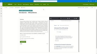 IntraGenie Demo  AI powered intranet tool  microlearning m365 sharepoint [upl. by Pennebaker]