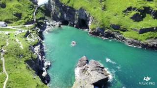 Tintagel Castle Drone video [upl. by Garihc507]