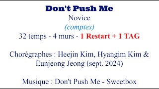 Dont Push Me  Line Dance comptes [upl. by Yvehc]