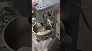 Refurbished Hobart D300 30 Qt mixer mixing stiff dough with a J Hook [upl. by Ayekat]