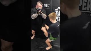 Eddie Hall DESTROYED by 9 Year Old in MMA [upl. by Yelkrab]