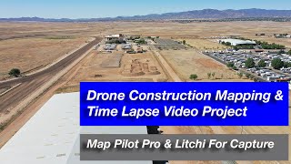 Drone Construction Mapping And Time Lapse Video Full Process Walk Through [upl. by Zippel345]