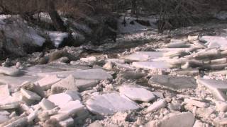 Massive Ice Jam Breaks Buffalo 21811 [upl. by Quintin]