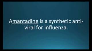 How to pronounce amantadine Symmetrel Memorizing Pharmacology Video Flashcard [upl. by Nevaeh67]