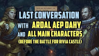 Last Conversation With Ardal Aep Dahy And All Companions Before The Battle For Rivia Castle [upl. by Altman15]