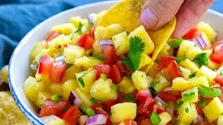 Pineapple Salsa Recipe [upl. by Jard]