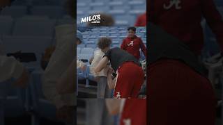 Alabama forward Grant Nelson signs autographs for young fans ahead of matchup with North Carolina ☺️ [upl. by Adda547]