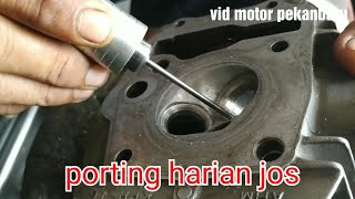 Porting Head Honda Karisma  Supra X 125 [upl. by Atnoled]