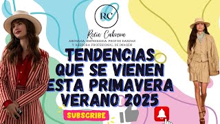 TENDENCIAS PRIMAVERAVERANO 2025 [upl. by Benjy616]