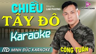 Chiều Tây Đô Karaoke Tone Nam Nhạc Sống Rumba Beat Hay Dễ Hát CÔNG TUẤN BOLERO MỚI NHẤT [upl. by Tebor]