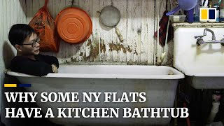 A bathtub in the kitchen Inside the historic NY apartments new immigrants called home [upl. by Ahseenak]