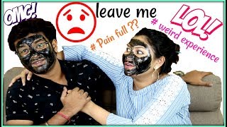 First time we tried charcoal peel off mask  Charcoal Peel off mask does it work [upl. by Pincince]