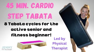 45 minute CARDIO STEP TABATA [upl. by Uhile]