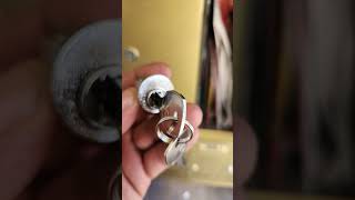 mailbox lock replacementdrill out procedure [upl. by Enelyt]