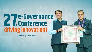 27th National Conference on eGovernance  Mumbai  DevendraFadnavis [upl. by Eimot]