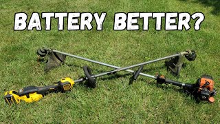 Gas Vs Battery Weed Trimmer [upl. by Wareing328]