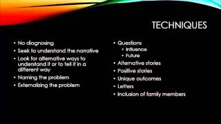 Theories of Counseling  Narrative Therapy [upl. by Malet]