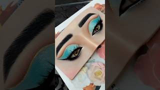 Vibrant Turquoise amp Gold Eye Makeup Look  Bold Glam Tutorial 💙💛 [upl. by Botti903]