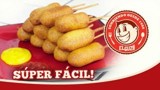 Mini Corn Dogs Banderillas  El Guzii [upl. by Tufts665]