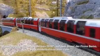 SpurH0m Bemo auf der Intermodellbau 2016 in Dortmund [upl. by Aisats945]