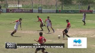 09 11 4ta DIV POLI VS MATORRALES [upl. by Odnuges]