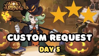 AFK ARENA  CUSTOM REQUEST  DAY 5  3 STARS [upl. by Abrams]