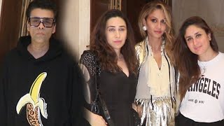 Kareena Kapoor Karisma Kapoor Karan Johar And Natasha Poonawalla Spotted At Manish Malhotra House [upl. by Akimat546]