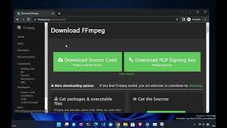 Install FFmpeg Windows [upl. by Wendeline]