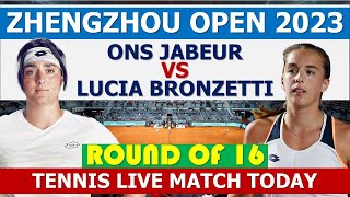 Jabeur vs Bronzetti  Zhengzhou Open 2023 [upl. by Enylecoj]