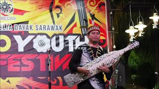 Borneo Youth Sape Music Festival 7 Jerry Kamit Performance Sarawak Malaysia Tourism 婆罗洲砂拉越沙贝音乐表演 [upl. by Etterrag]