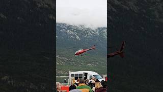 Airbus Eurocopter AS350 B2 Helicopters Taking Off for a Glacier Tour in Skagway AK [upl. by Zwick]