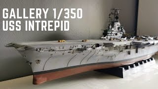 1350 Scale Model USS Intrepid CV11 Aircraft Carrier Part 4 [upl. by Kcirttap]