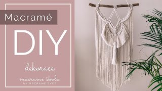 DIY Macramé nástěnná dekorace quotAndělquot by MACRAMÉ SVĚT [upl. by Yentrok97]