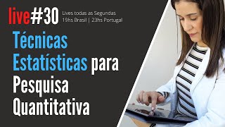 Técnicas Estatísticas para Pesquisa Quantitativa [upl. by Zaid]