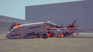 Besiege  Emergency Landings Crashes and etc 1 [upl. by Aekerly]