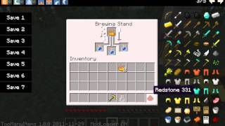 Minecraft Potion Making How To Make Strength Potion [upl. by Annovad]