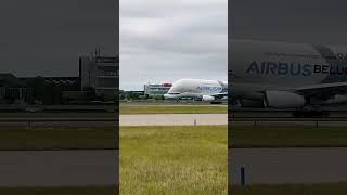 Airbus beluga XL 300200F LHR runway 27R [upl. by Aniez]