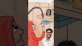 Diwali ki Safai funny comedy love animation cartoon stree india diwali art trendingshorts [upl. by Tillford]