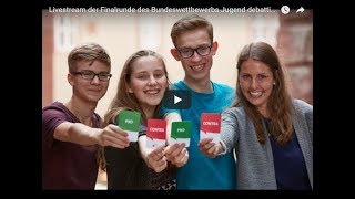 Jugend debattiert  Bundesfinale 2018 [upl. by Jesse]