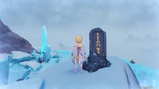 All 8 Dragonspine Stone Tablet Locations in Genshin Impact  SnowTombed Starsilver Claymore [upl. by Mroz741]