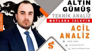 ALTIN VE GÜMÜŞ ANALİZİ ACİL ANALİZ [upl. by Ydoow]