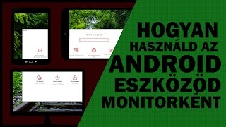 Hogyan használjunk tabletet monitornak [upl. by Sualocin503]