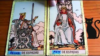 Combinaciones tarot con la REINA de ESPADAS  ARCANOS MENORES DE ESPADAS Por TARA [upl. by Lenoil341]