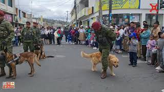 Desfile Cívico Militar Saquisili Cotopaxi 2023 en sus 80 Años de Cantonización DesfileMilitar [upl. by Hyland]